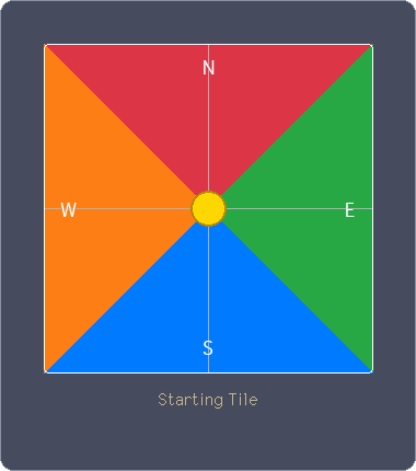 Example tile with 4 colored lanterns